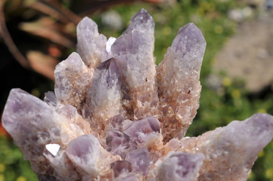 Natural Sugar Amethyst Phantom Clusters x 2 From Solwezi, Zambia - TopRock