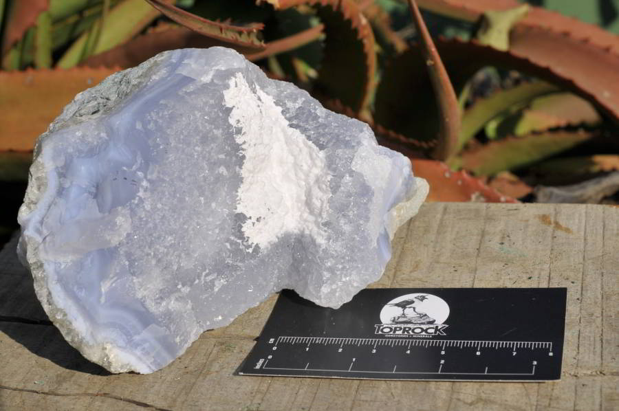 Natural Blue Lace Agate Geodes, Plates & Crystalline Vug Specimens x 3 From Malawi - TopRock