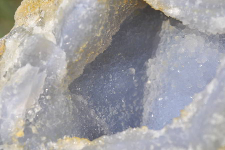 Natural Blue Lace Agate Geodes, Plates & Crystalline Vug Specimens x 3 From Malawi - TopRock