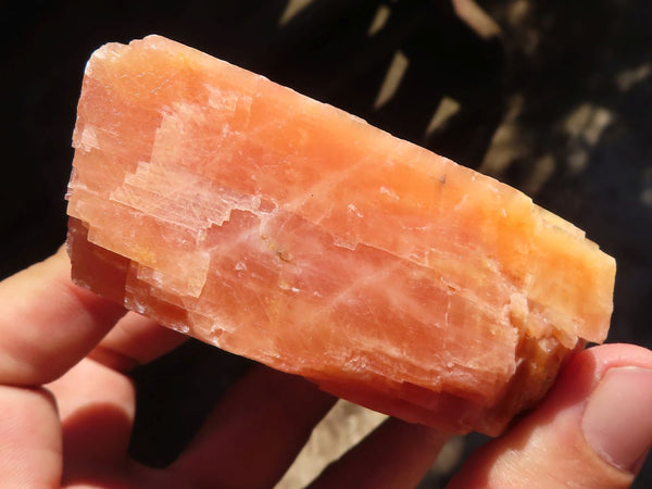 Natural New Sunset Orange Calcite Cubic Specimens  x 4 From Namibia