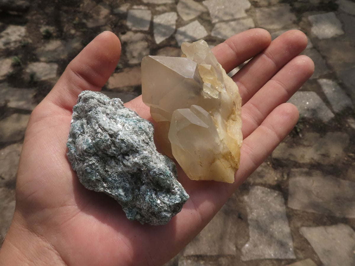 Natural Mixed Selection Of Minerals x 12 From Southern Africa - TopRock