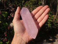 Polished Double Terminated Rose Quartz Points x 4 From Ambatondrazaka, Madagascar - Toprock Gemstones and Minerals