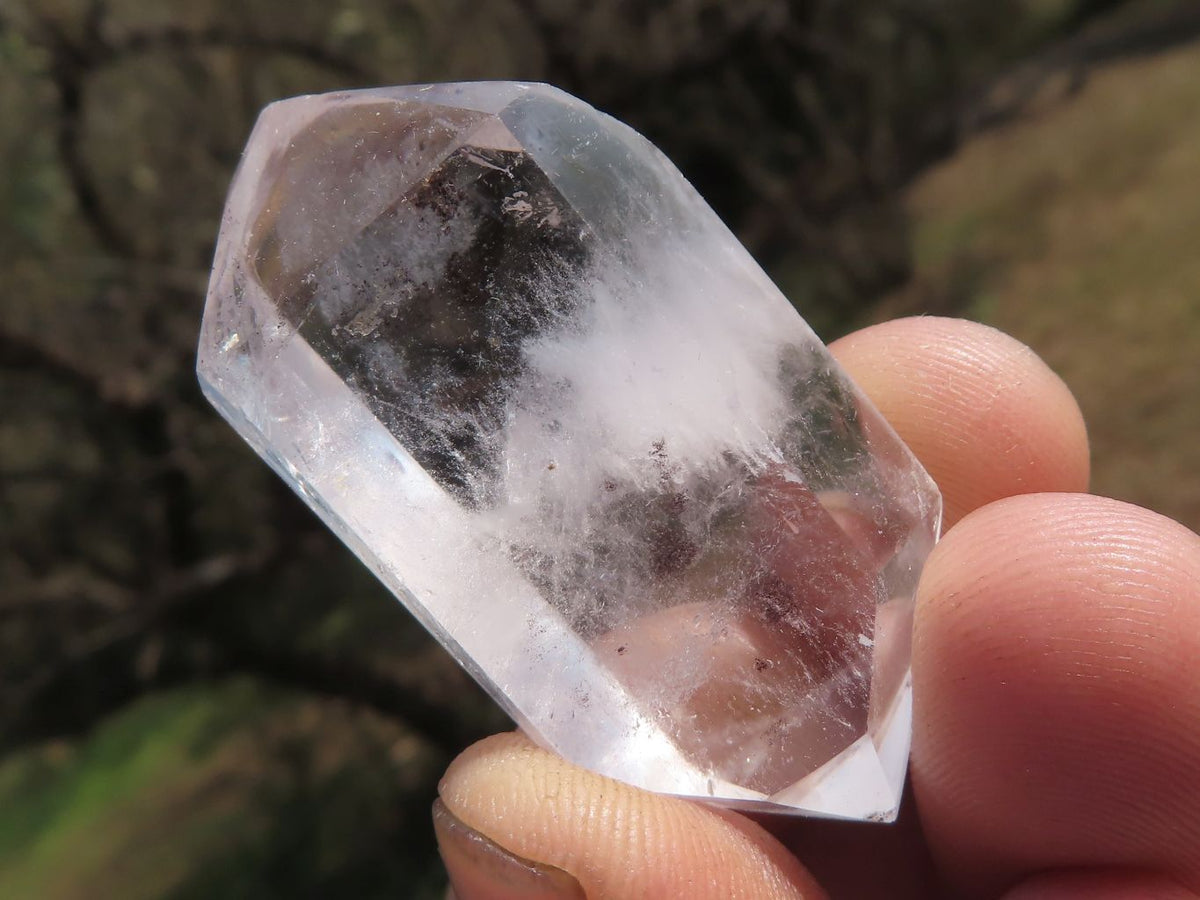 Polished Double Terminated Semi Optic Quartz Crystals x 20 From Madagascar - TopRock