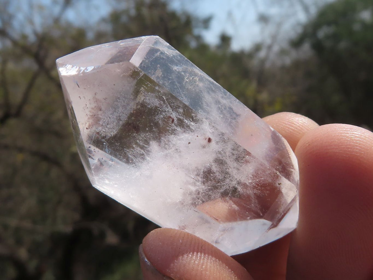 Polished Double Terminated Semi Optic Quartz Crystals x 20 From Madagascar - TopRock