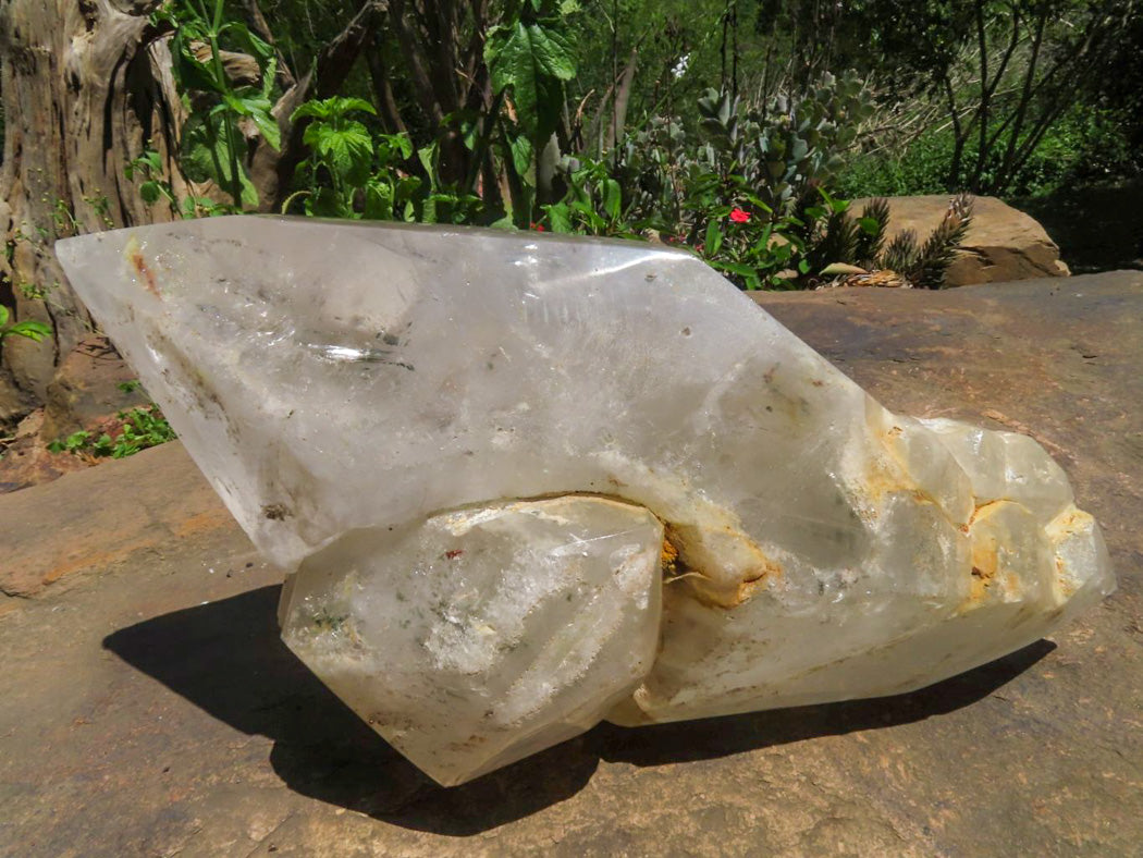 Natural Extra Large Groovy Double Terminated Quartz Crystal x 1 From Mozambique - TopRock
