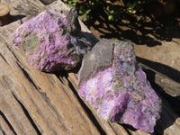 Natural Rough Stichtite & Serpentine Specimens x 3 From Barberton, South Africa - Toprock Gemstones and Minerals