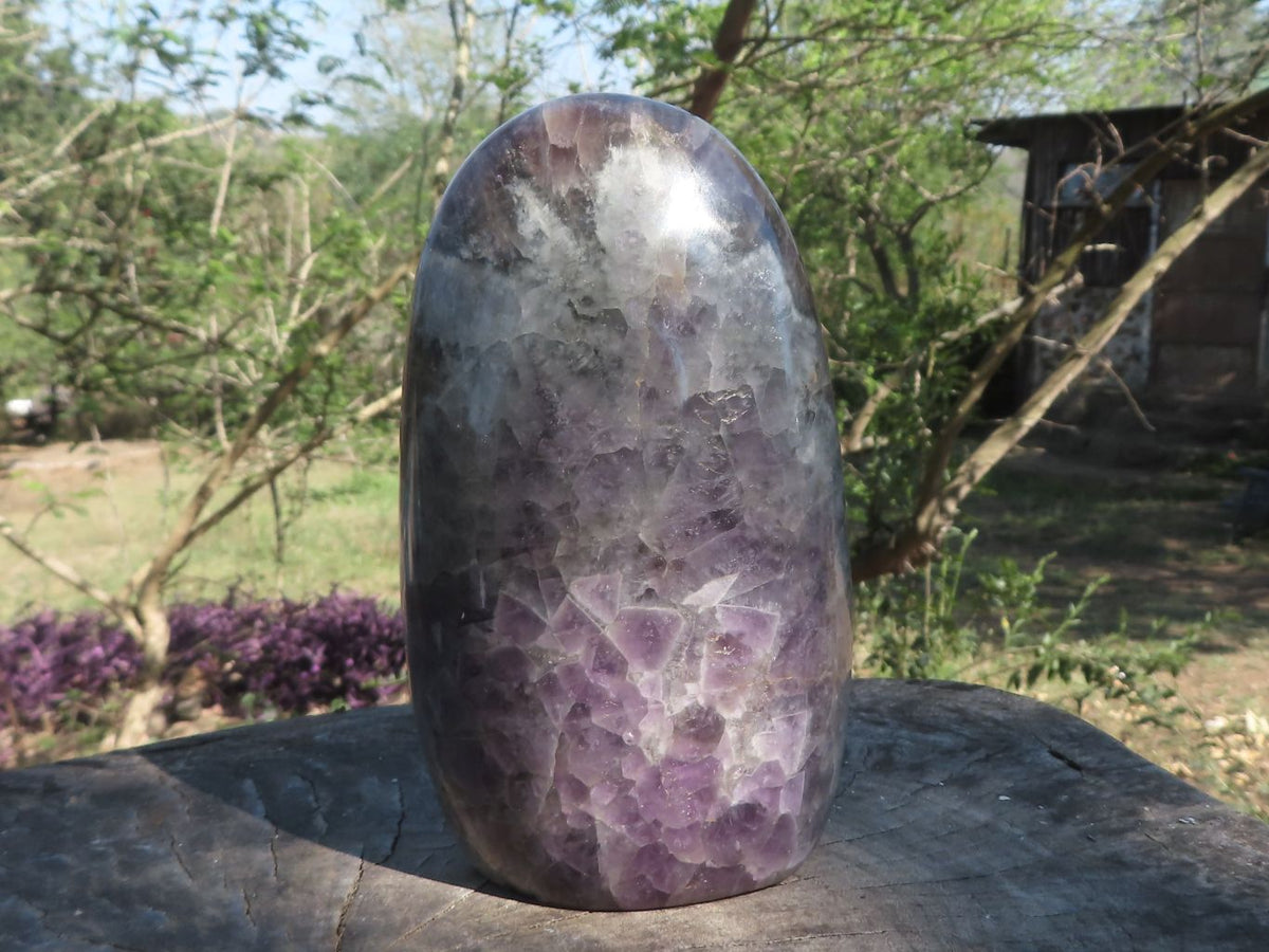 Polished Dream Amethyst Standing Free Form x 1 From Madagascar - TopRock