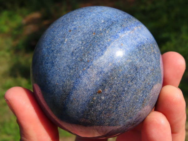 Polished Lazulite Spheres x 4 From Madagascar - TopRock