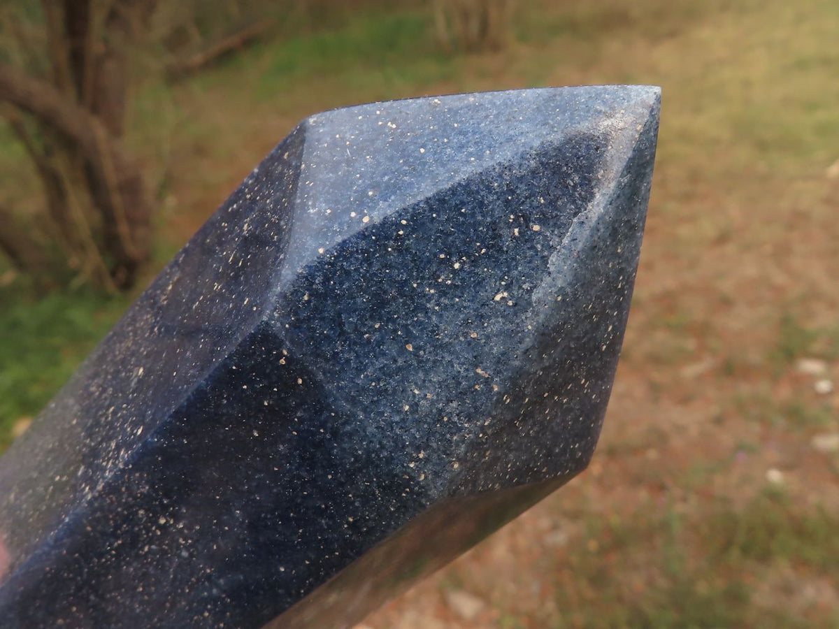 Polished Lovely Tall Lazulite Tower x 1 From Madagascar - TopRock