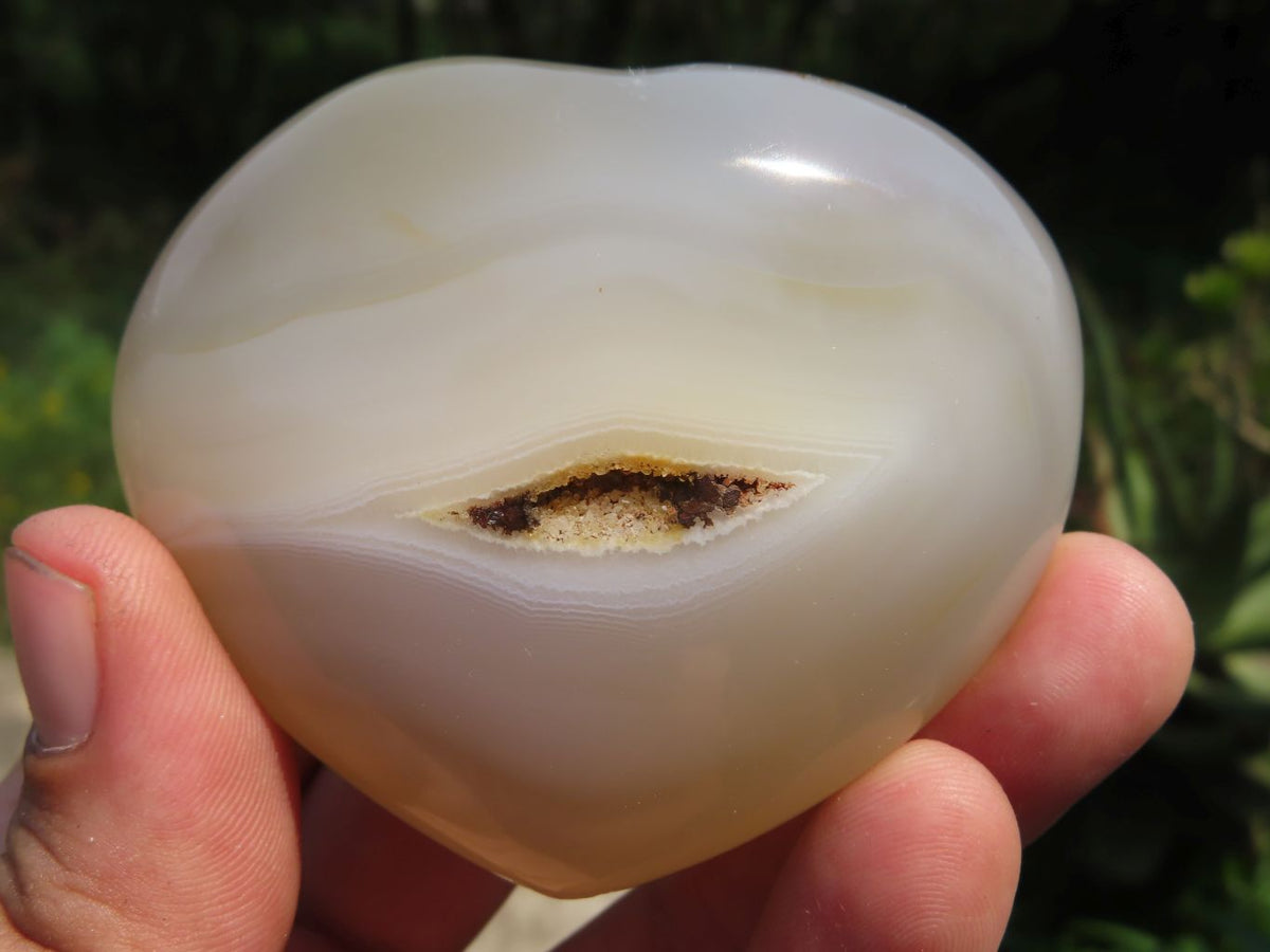Polished Agate Hearts x 6 From Madagascar - TopRock