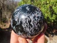 Polished Merlinite Gabbro Spheres  x 4 From Ambatondrazaka, Madagascar - Toprock Gemstones and Minerals