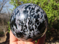 Polished Merlinite Gabbro Spheres  x 4 From Ambatondrazaka, Madagascar - Toprock Gemstones and Minerals