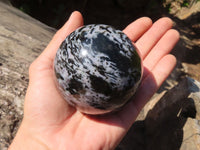 Polished Merlinite Gabbro Spheres  x 4 From Ambatondrazaka, Madagascar - Toprock Gemstones and Minerals