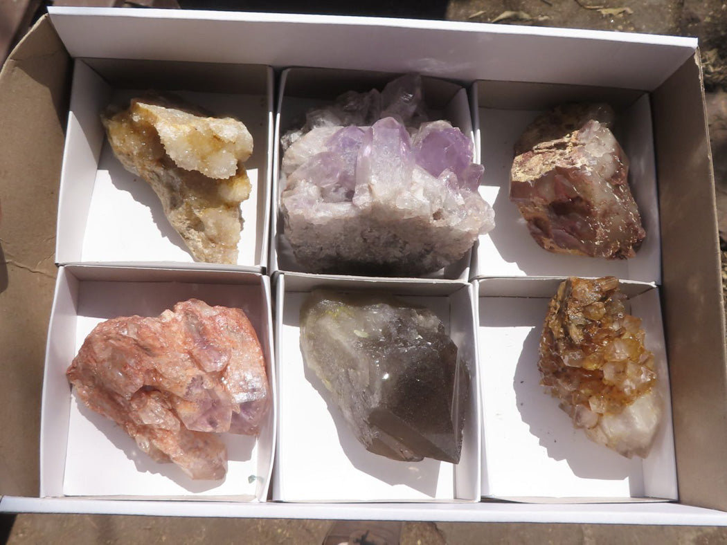 Natural Mixed Selection Of Minerals x 6 From Southern Africa - TopRock