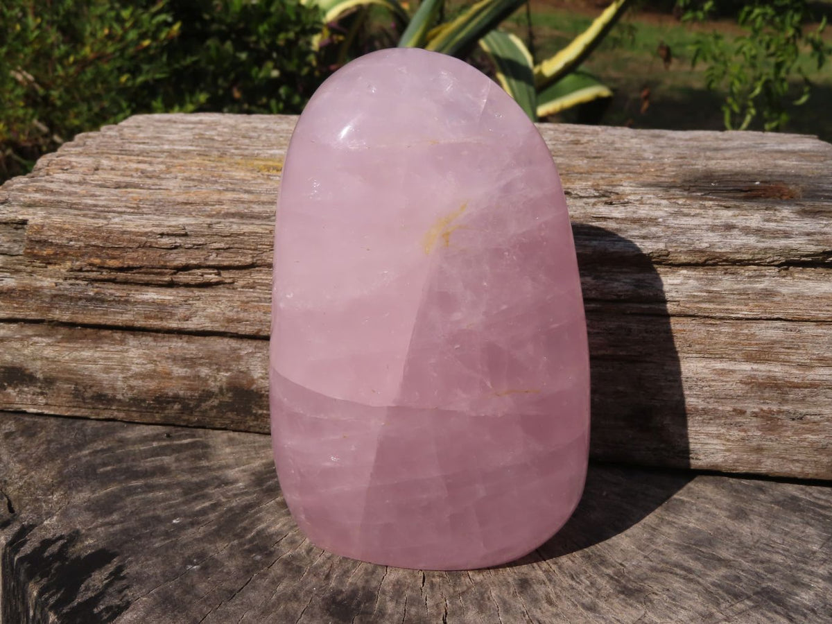 Polished Stunning Pink Rose Quartz Standing Free Form x 1 From Madagascar - TopRock