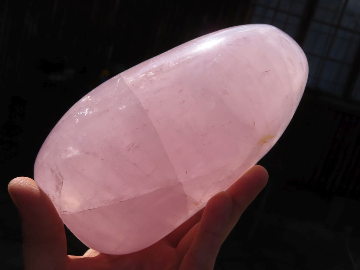 Polished Stunning Pink Rose Quartz Standing Free Form x 1 From Madagascar - TopRock