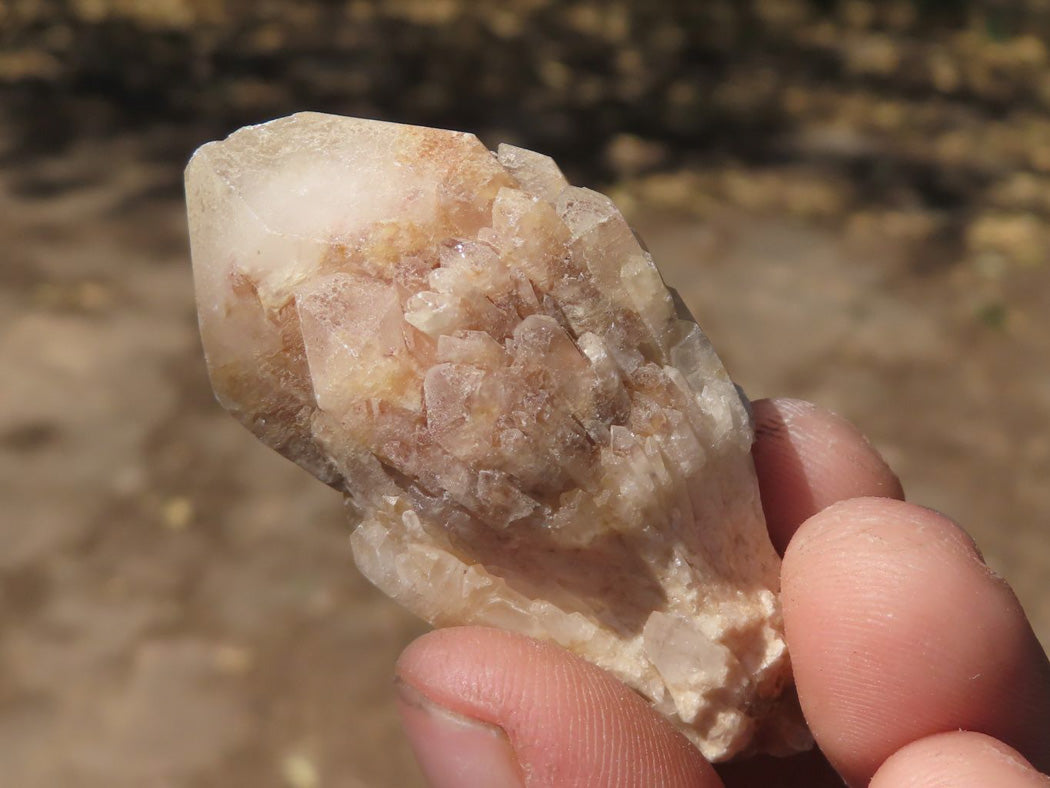 Natural Single Pineapple Quartz Crystals x 35 From Antsirabe, Madagascar - TopRock