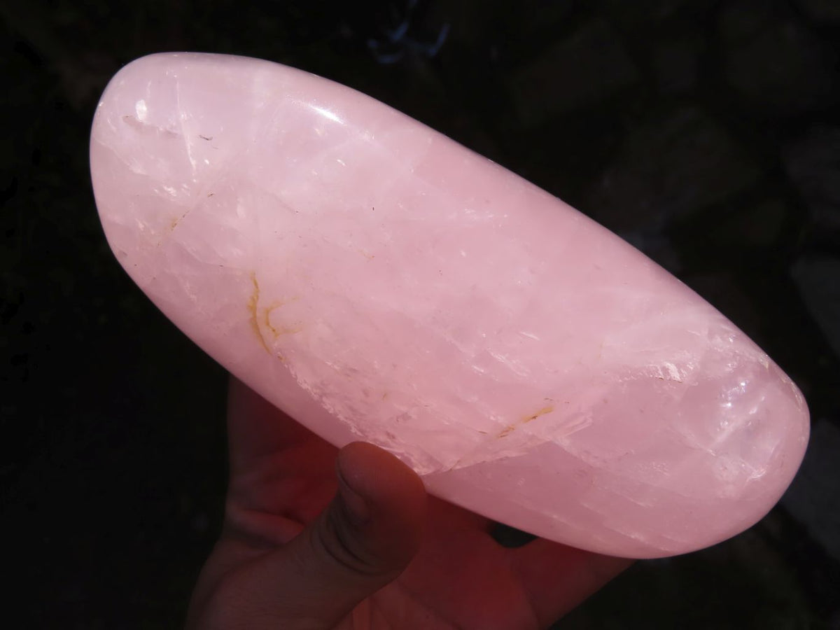 Polished Stunning Pink Rose Quartz Standing Free Form x 1 From Madagascar - TopRock