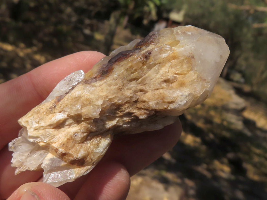 Natural Single Pineapple Quartz Crystals x 35 From Antsirabe, Madagascar - TopRock