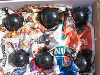 Polished Black Basalt Spheres (Heat Stable for therapy)  x 6 From Madagascar - TopRock