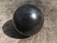 Polished Black Basalt Spheres (Heat Stable for therapy)  x 6 From Madagascar - TopRock