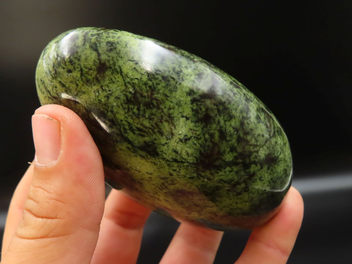 Polished Leopard Stone Standing Free Forms x 3 From Zimbabwe - TopRock