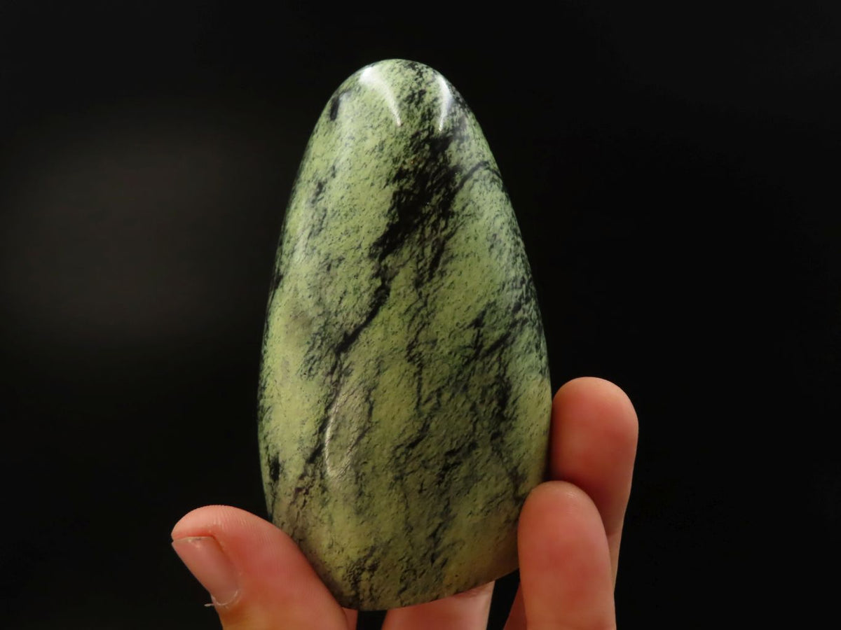 Polished Leopard Stone Standing Free Forms x 3 From Zimbabwe - TopRock