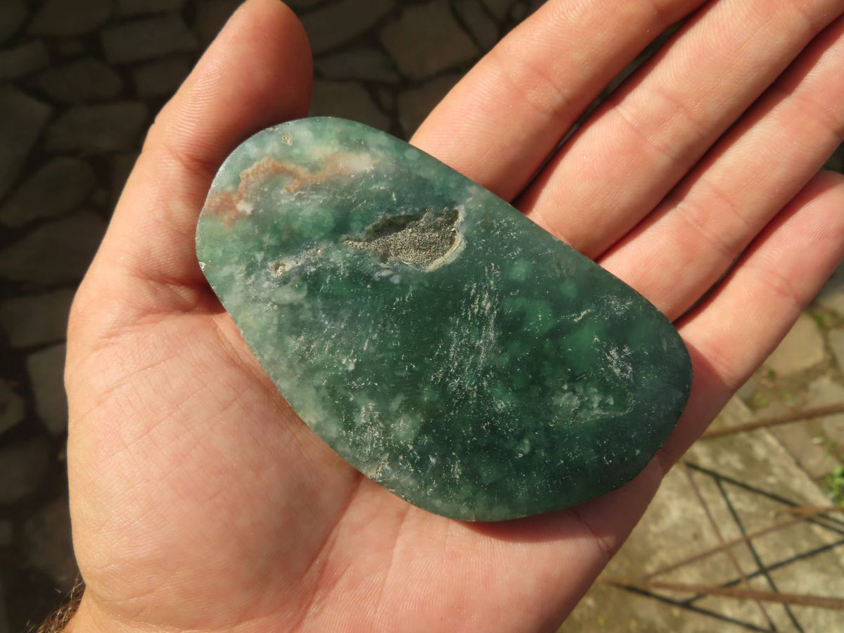 Polished Green Mtorolite "AKA Chrome/Emerald Chrysoprase" Plates x 10 From Zimbabwe - TopRock