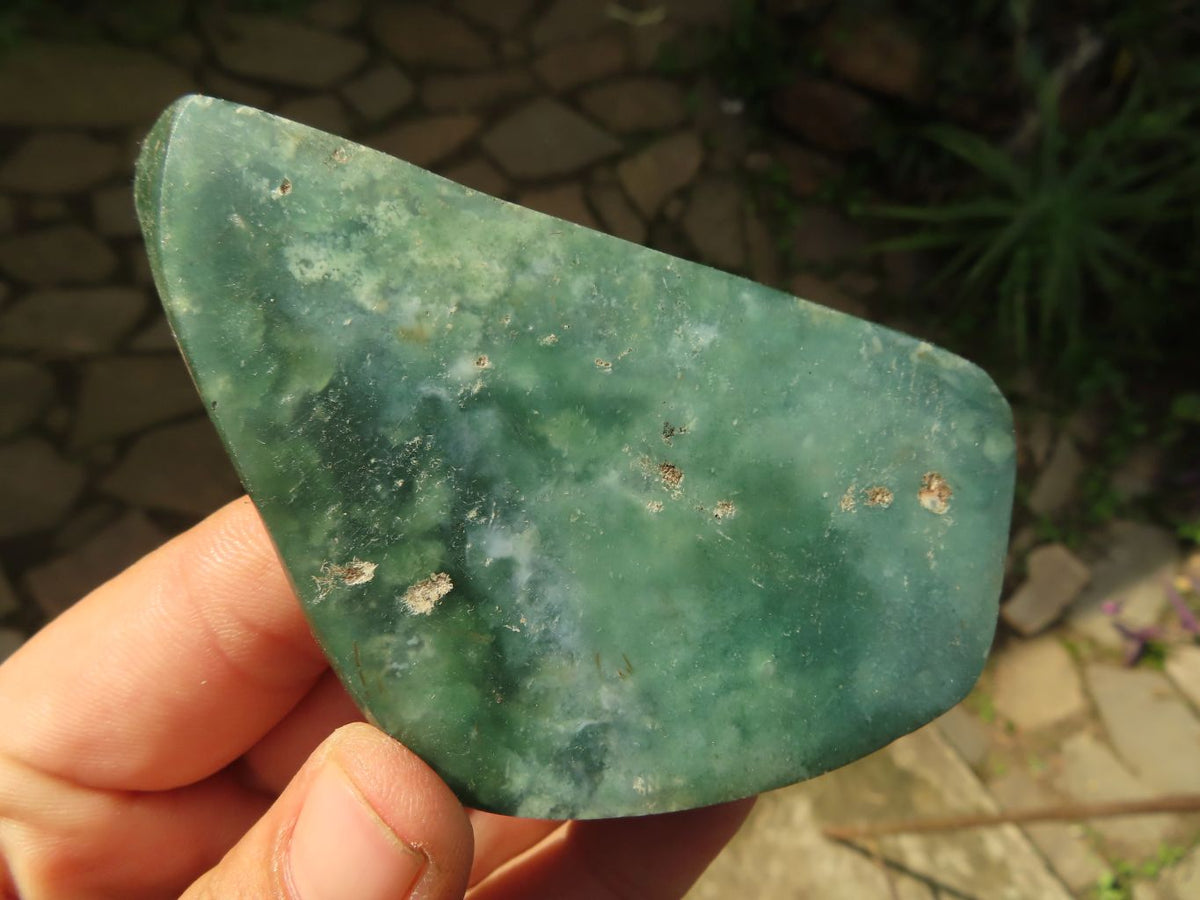 Polished Green Mtorolite "AKA Chrome/Emerald Chrysoprase" Plates x 10 From Zimbabwe - TopRock