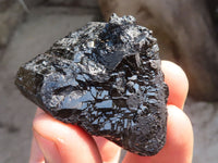 Natural Schorl Black Tourmaline Specimens x 6 From Erongo, Namibia - Toprock Gemstones and Minerals