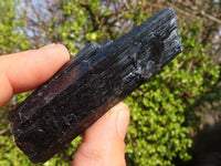 Natural Schorl Black Tourmaline Specimens x 6 From Erongo, Namibia - Toprock Gemstones and Minerals