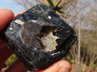 Natural Schorl Black Tourmaline Specimens x 6 From Erongo, Namibia - Toprock Gemstones and Minerals