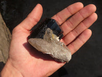 Natural Schorl Black Tourmaline Specimens x 6 From Erongo, Namibia - Toprock Gemstones and Minerals