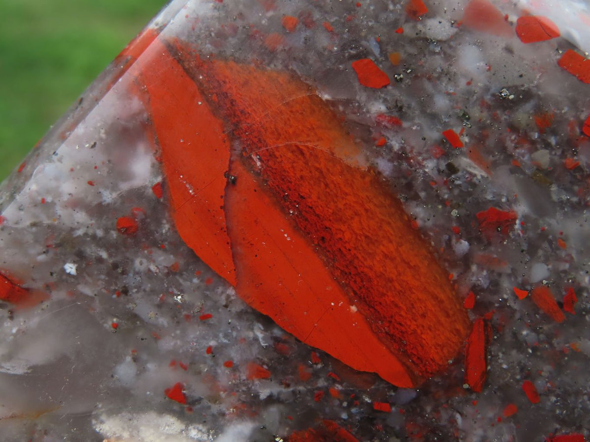 Polished Exceptional A Grade XXL Swaziland Bloodstone (Seftonite) Crystal x 1 From Swaziland - TopRock