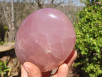 Polished Pink Rose Quartz Standing Free Forms x 2 From Antsirabe, Madagascar - Toprock Gemstones and Minerals