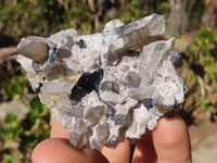 Natural Schorl Black Tourmaline Specimens x 6 From Erongo, Namibia - Toprock Gemstones and Minerals