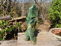 Polished Green Verdite Dragon Carving  x 1 From Zimbabwe - Toprock Gemstones and Minerals