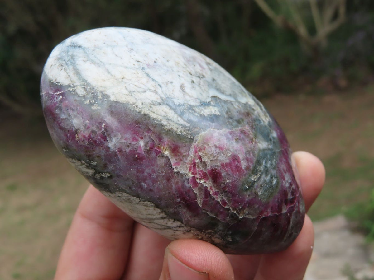 Polished Pink Rubellite Standing Free Forms & One Large Heart x 3 From Ambatondrazaka, Madagascar - TopRock