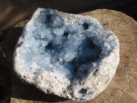 Natural Blue Celestite Geode Specimen x 1 From Sakoany, Madagascar - Toprock Gemstones and Minerals