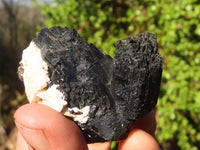 Natural Schorl Black Tourmaline Specimens  x 12 From Erongo, Namibia - Toprock Gemstones and Minerals