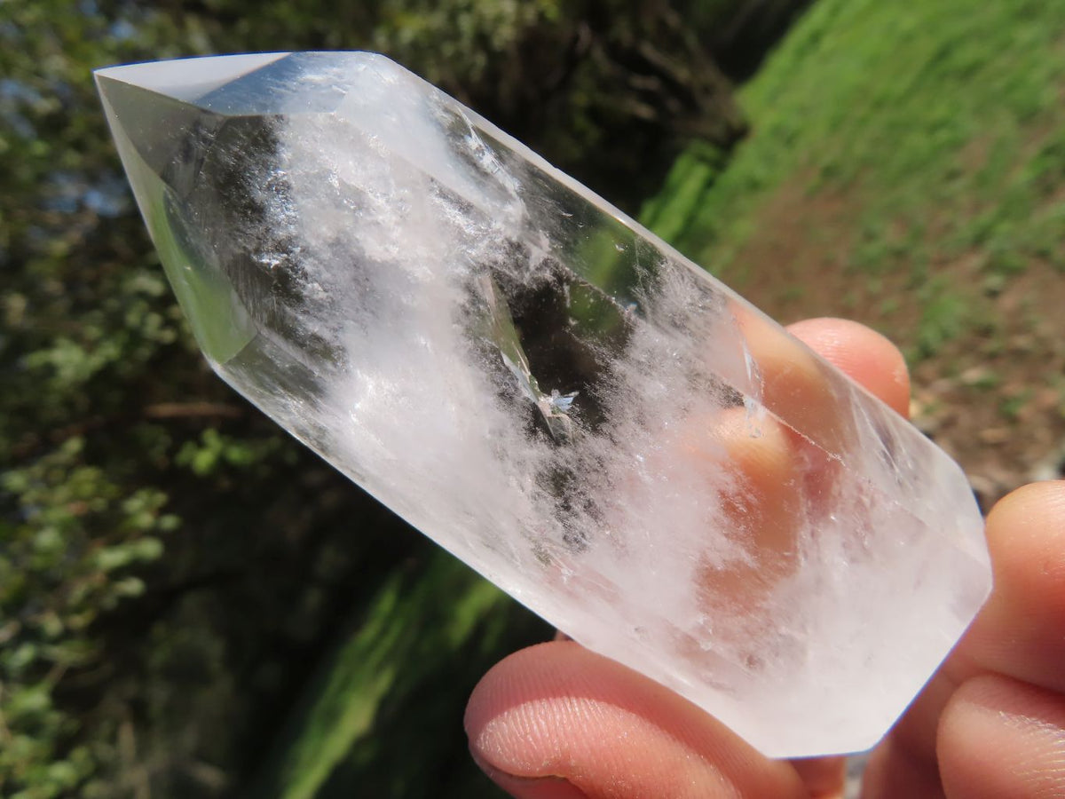 Polished Lovely Semi Optic Quartz Crystals x 12 From Madagascar - TopRock
