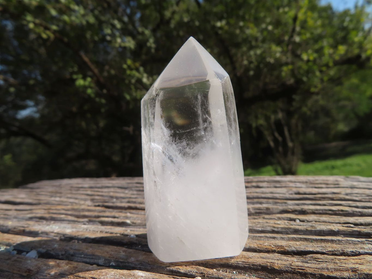 Polished Lovely Semi Optic Quartz Crystals x 12 From Madagascar - TopRock