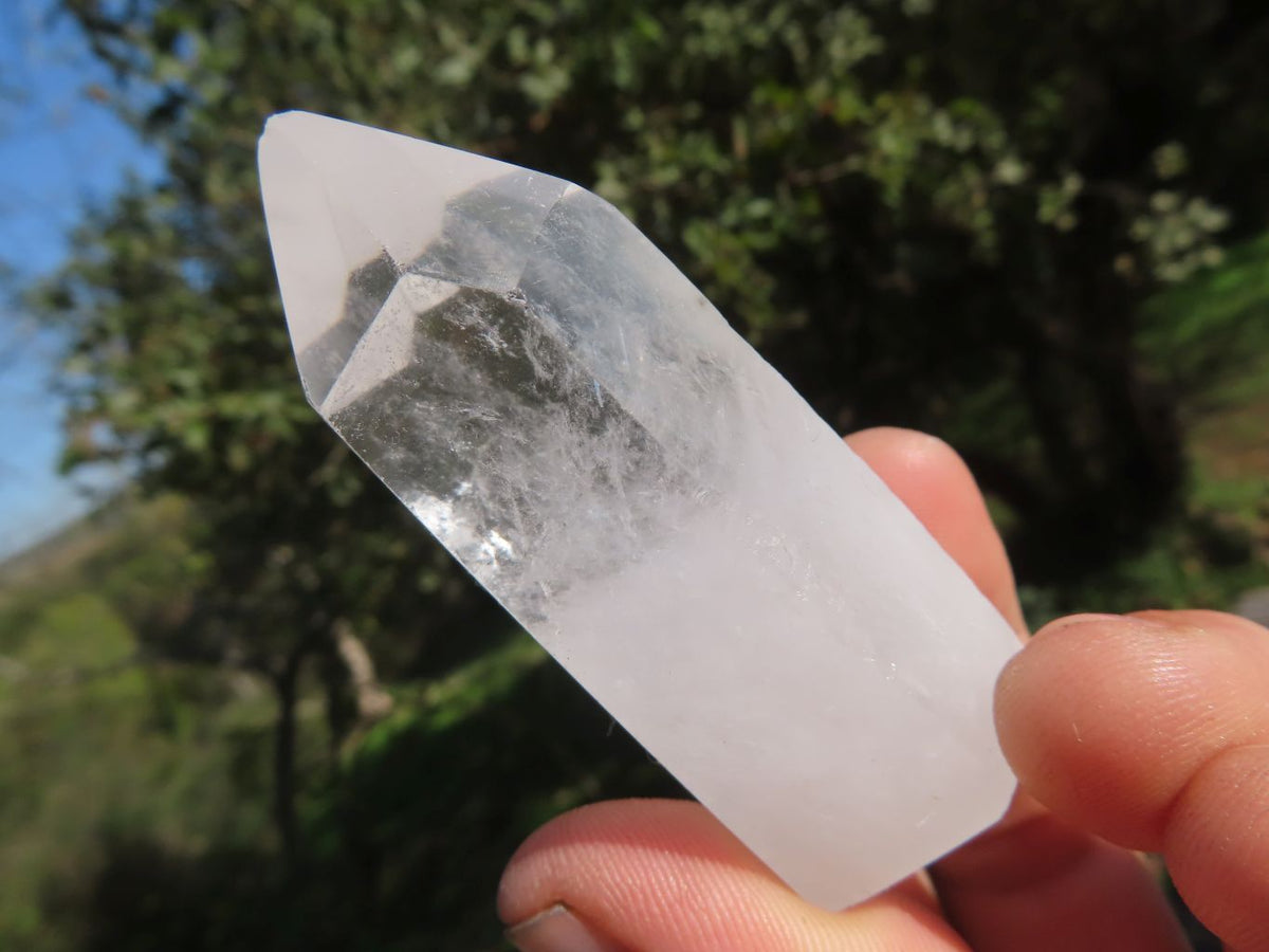 Polished Lovely Semi Optic Quartz Crystals x 12 From Madagascar - TopRock