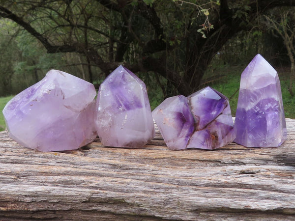 Polished Stunning Selection Of Amethyst Crystals  x 4 From Ankazobe, Madagascar - TopRock
