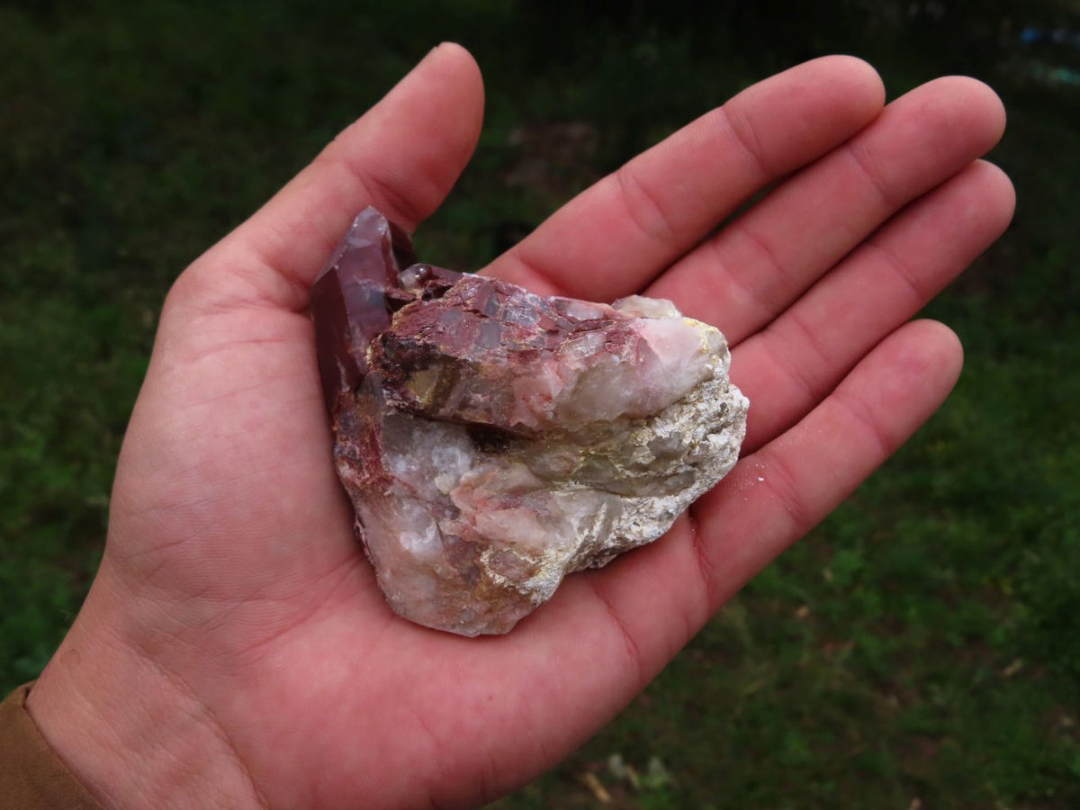 Natural Red Hematoid Quartz Crystals x 12 From Karoi, Zimbabwe - TopRock