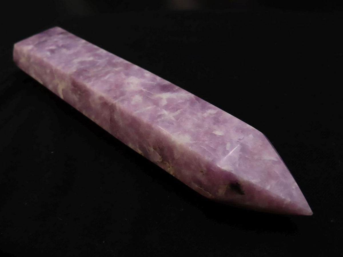 Polished Lepidolite Crystal Points x 3 From Zimbabwe - TopRock