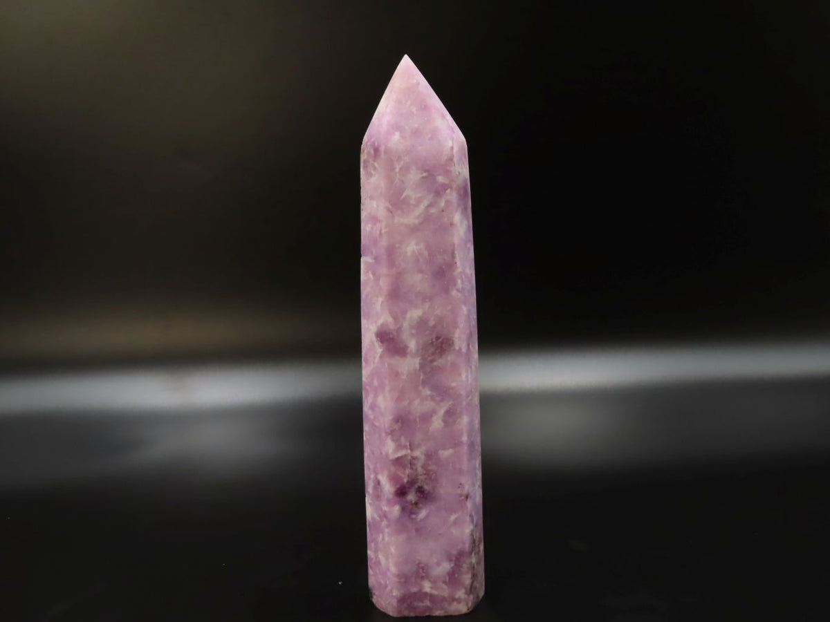 Polished Lepidolite Crystal Points x 3 From Zimbabwe - TopRock