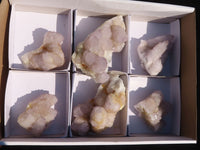 Natural Pale Lilac Spirit Quartz Clusters x 6 From Boekenhouthoek, South Africa - Toprock Gemstones and Minerals