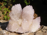 Natural Pale Lilac Spirit Quartz Clusters x 6 From Boekenhouthoek, South Africa - Toprock Gemstones and Minerals