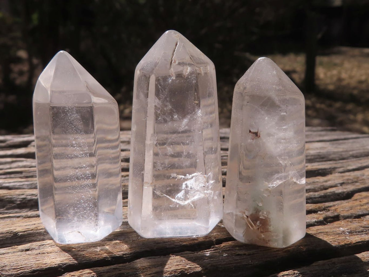 Polished Small Semi Optic Quartz Points x 42 From Madagascar - TopRock